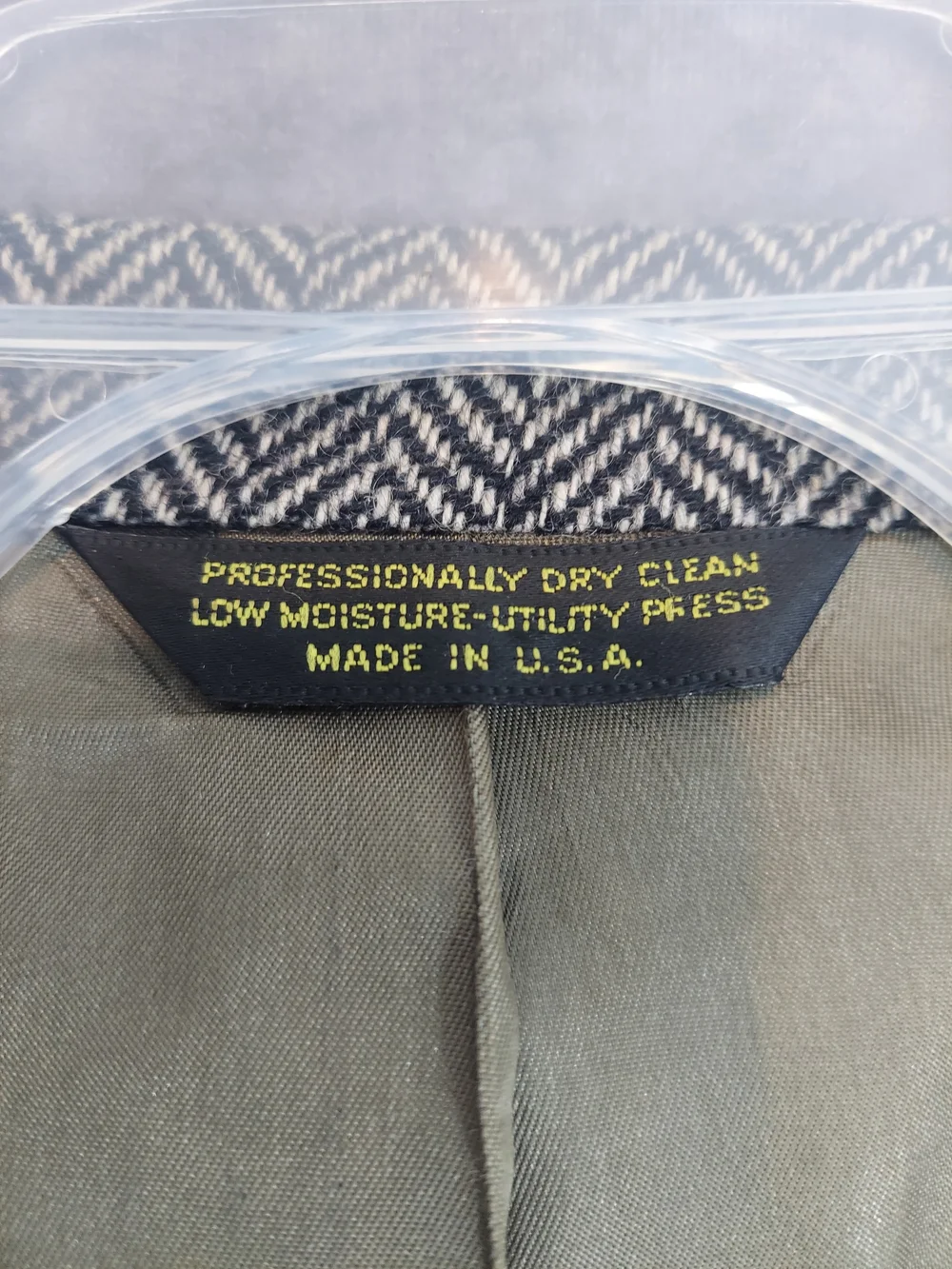 Vintage Ira Travers Wool Tweed Blazer Herringbone Distressed Flawed Sport Coat